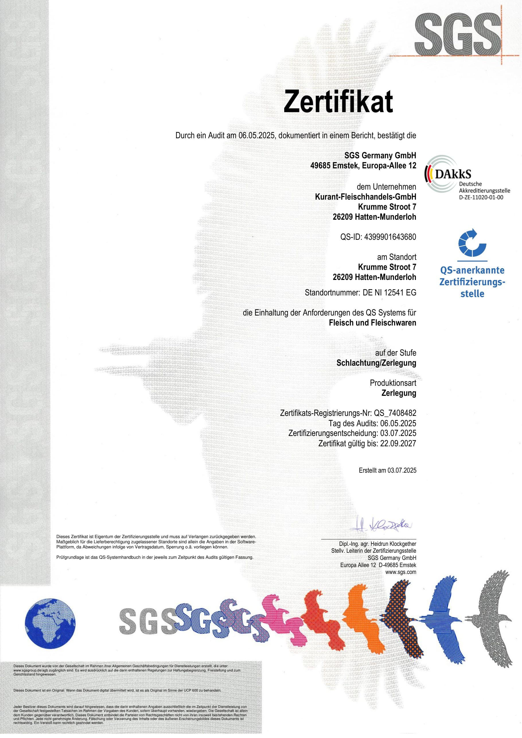 QS Qualität & Sicherheit